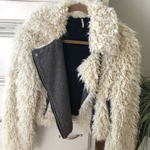 Free People Sherpa Moto Jacket